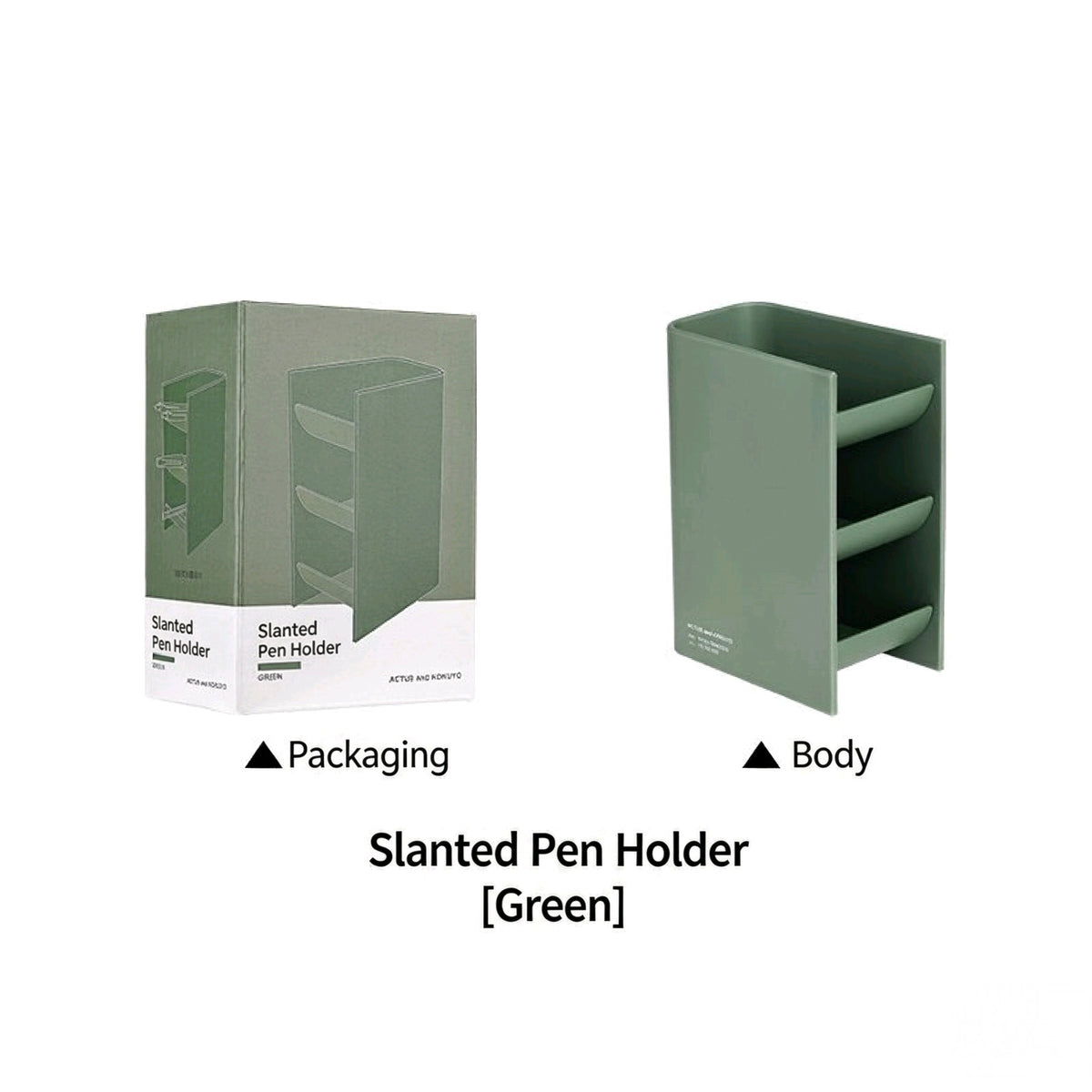 Kokuyo Slanted Pen Holder - Green