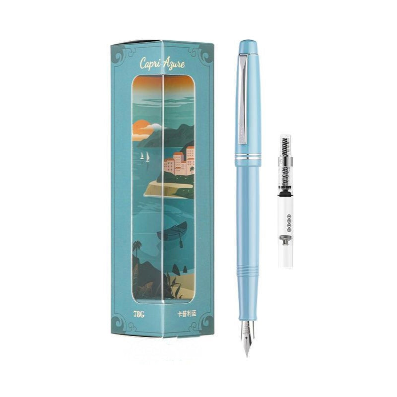 Pilot 78G Fountain Pen Gift Box Set Capri Azure