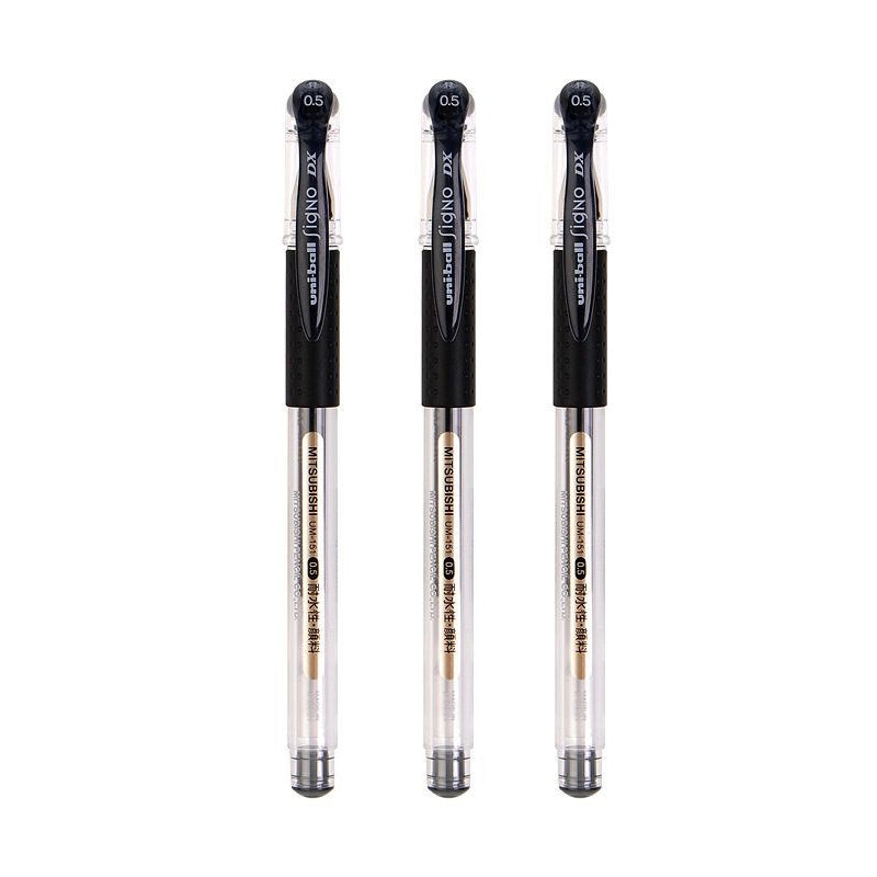 Uni-ball Signo UM-151 0.5mm Black Gel Pen 3-Pack