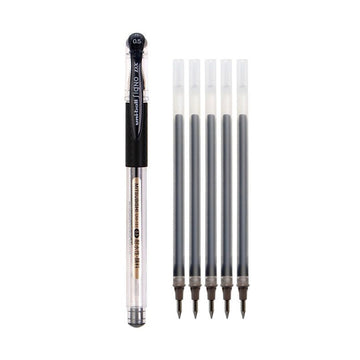Uni-ball Signo UM-151 0.5mm Gel Pen with 5 Refills Set