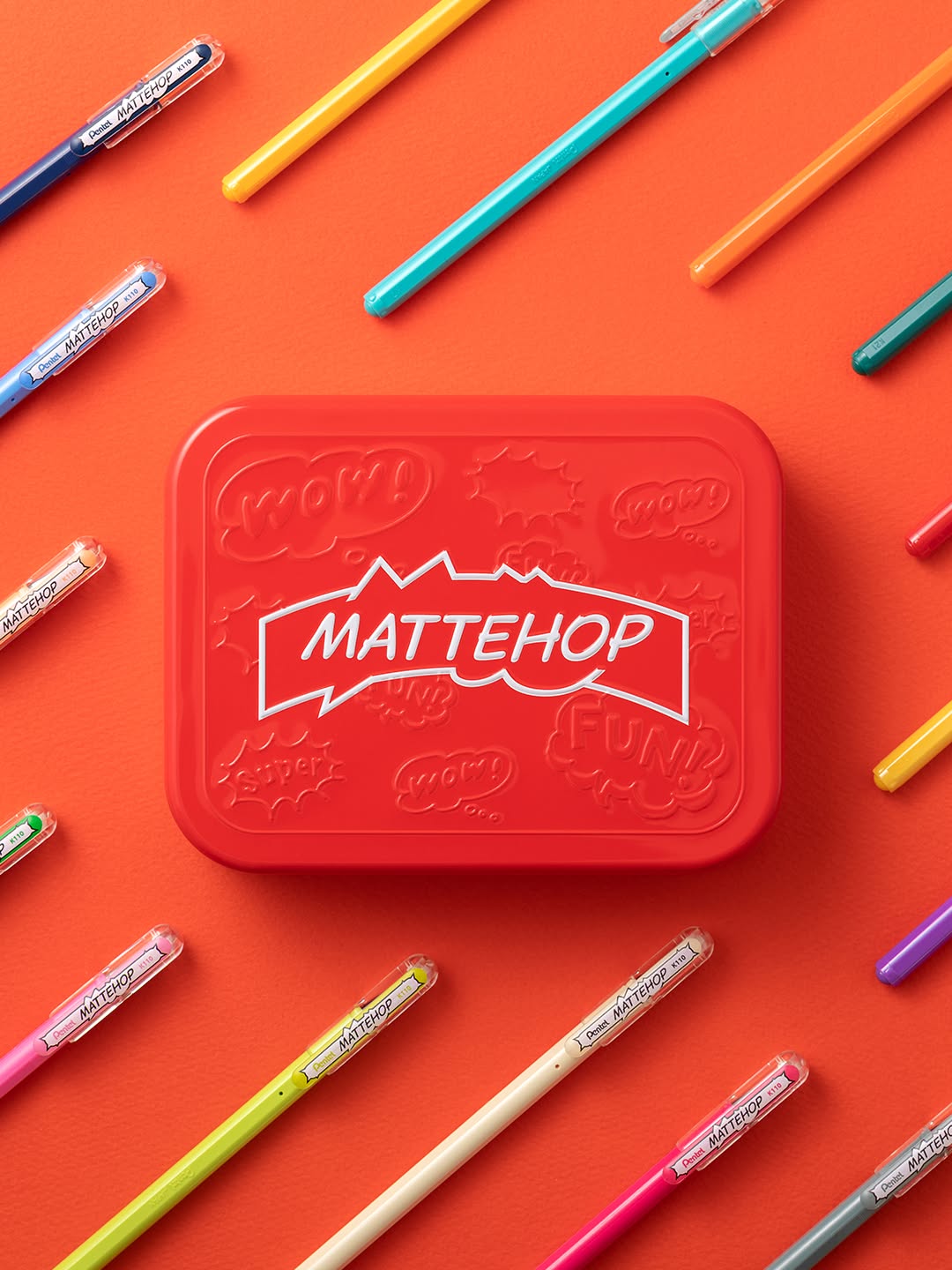 Pentel Mattehop Gel Ink Pen 21 Colors Complete Box