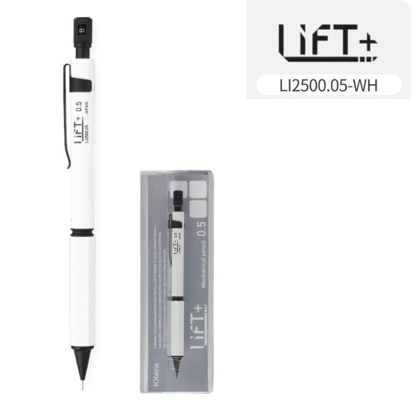 KITERA Lift+ All-Metal 0.5mm Mechanical Pencil – Low Center of Gravity | Japan Original