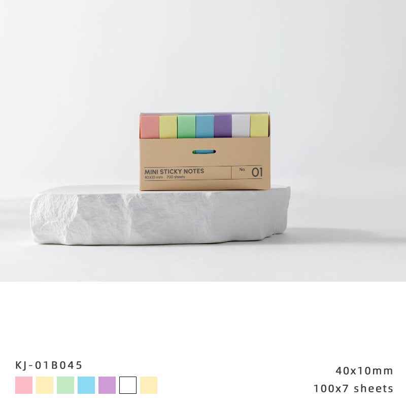 42 Pads 40x10mm Mini Sticky Notes Flags Tabs Page Markers 14 Color