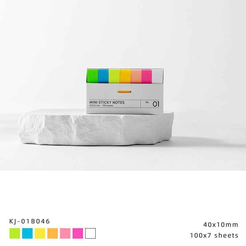 42 Pads 40x10mm Mini Sticky Notes Flags Tabs Page Markers 14 Color