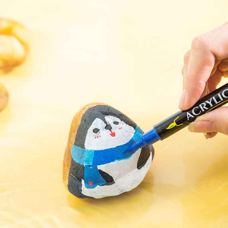 Guangna 84 Colors Dual Brush Tip Acrylic Paint Markers - TTpen