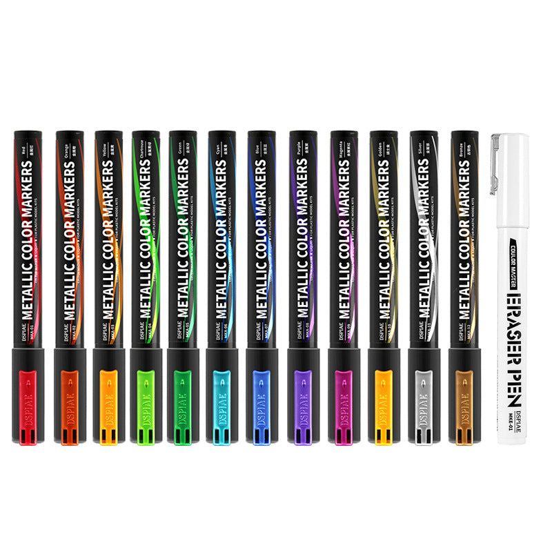 DSPIAE Liquid Mirror Chrome Metallic Markers 12-Pack