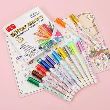 Guangna 6622 Glitter Markers 12-Pack