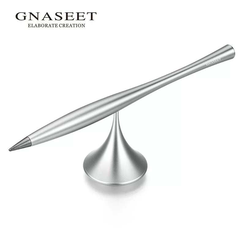 Gnaseet Inkless Pen Alloy Tip with Metal Pen Stand