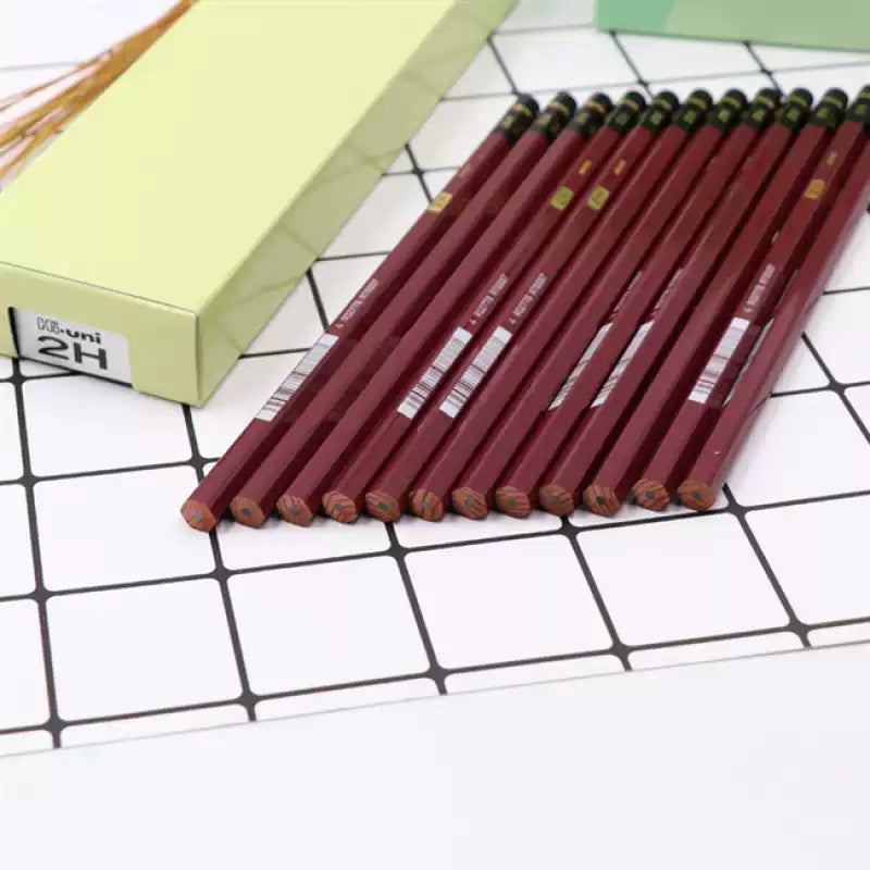 Uni Mitsubishi Hi-Uni 2H Pencil – Box of 12 | Premium Sketching & Drawing