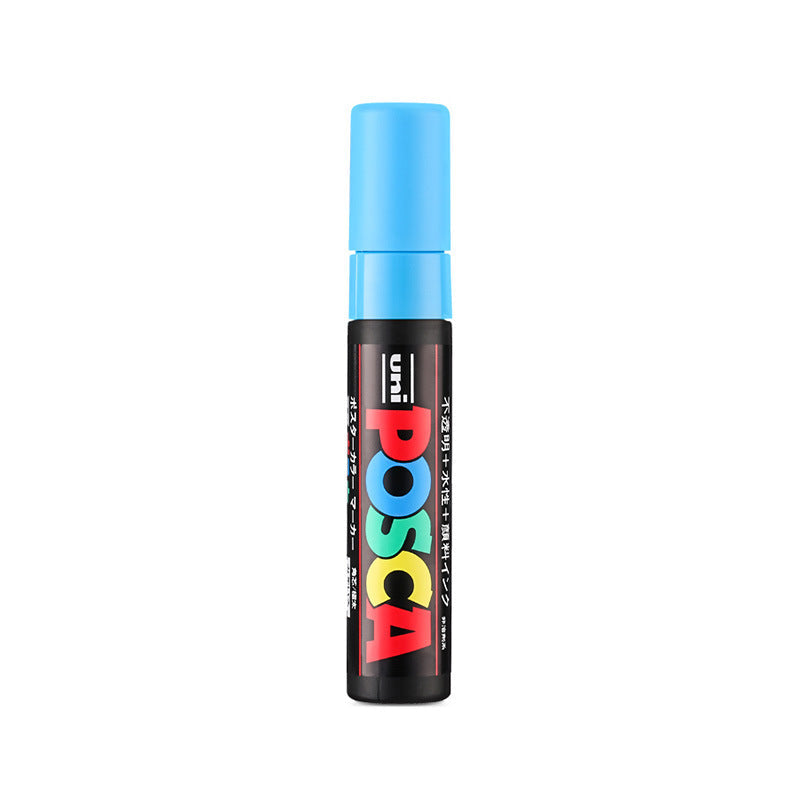 UNI POSCA PC-17K Paint Markers,15mm Extra Broad Tip,Single Sky Blue