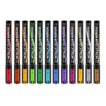 DSPIAE Liquid Mirror Chrome Metallic Markers 12-Pack