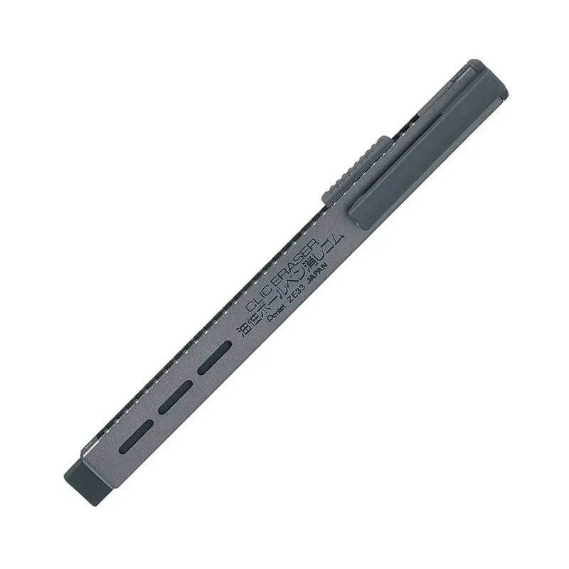 Pentel Clic Eraser Metal Shell for Pencil/Gel/Ballpoint Pen