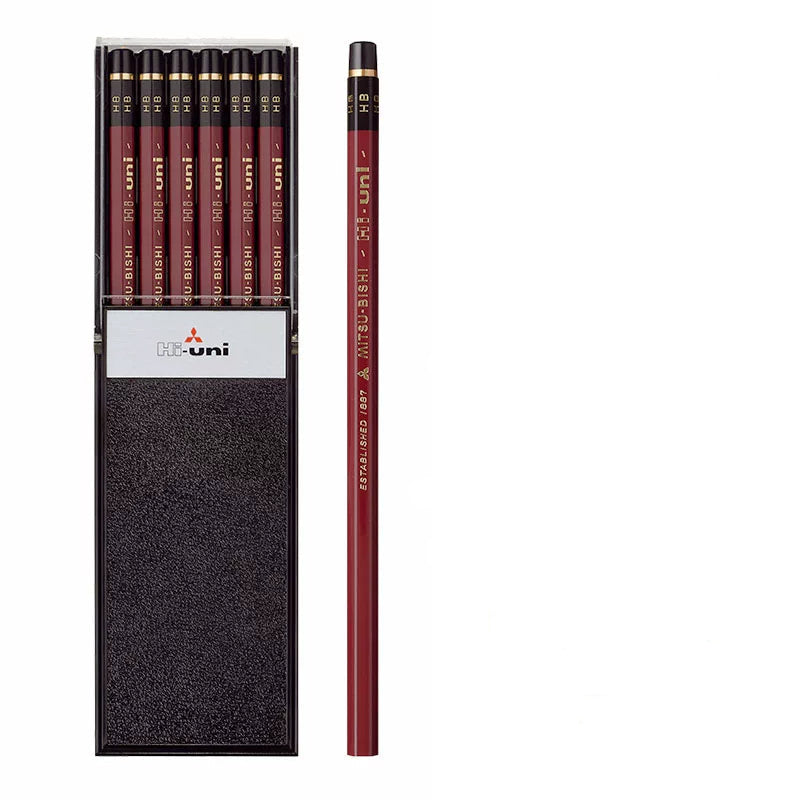 Uni Mitsubishi Hi-Uni HB Pencil – Box of 12 | Premium Sketching & Drawing