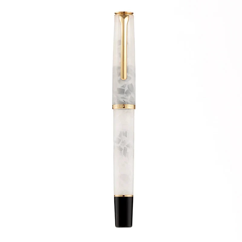 Hongdian N12 Piston Fountain Pen Fine Soft Nib Acrylic Design