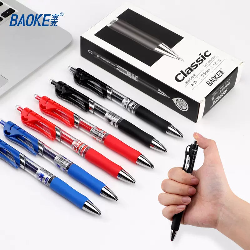 Baoke Classic Gel Ink Pens A35 0.5mm (Pack of 12)