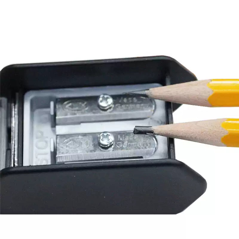 KUM AS3 Long Point Double-Hole Pencil Sharpener for Sketching & Drawing