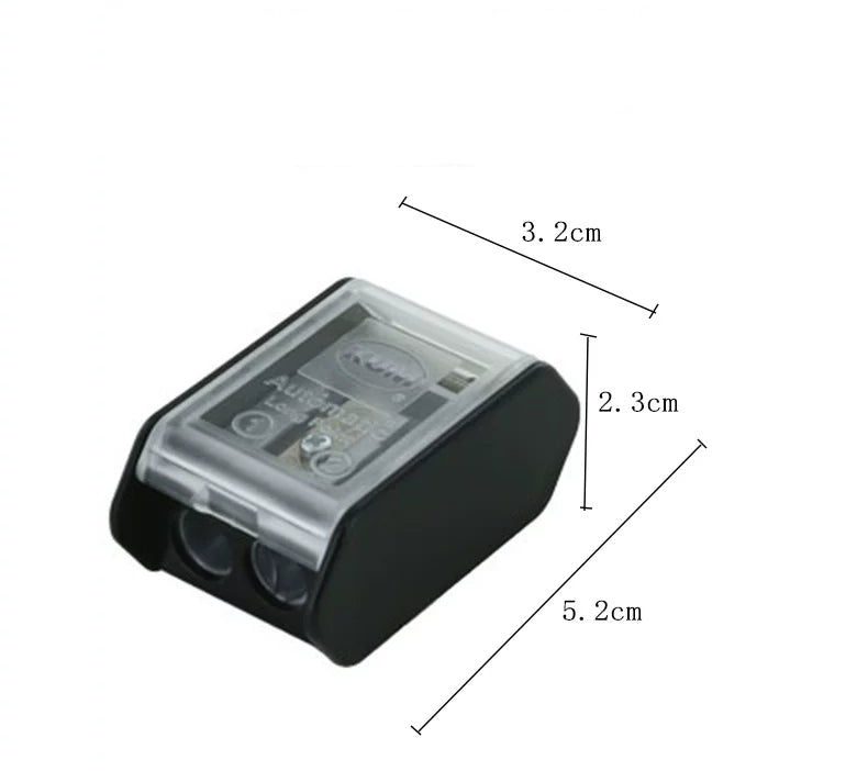 KUM AS3 Long Point Double-Hole Pencil Sharpener for Sketching & Drawing