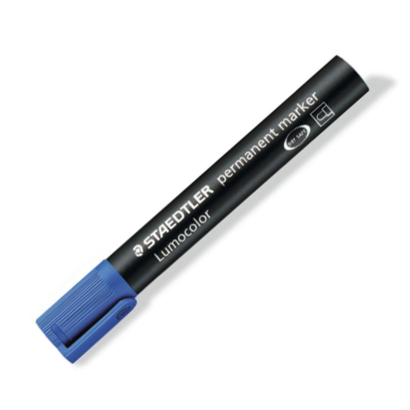 STAEDTLER 352 Lumocolor Permanent Marker Pen,2mm,4 Pack Blue