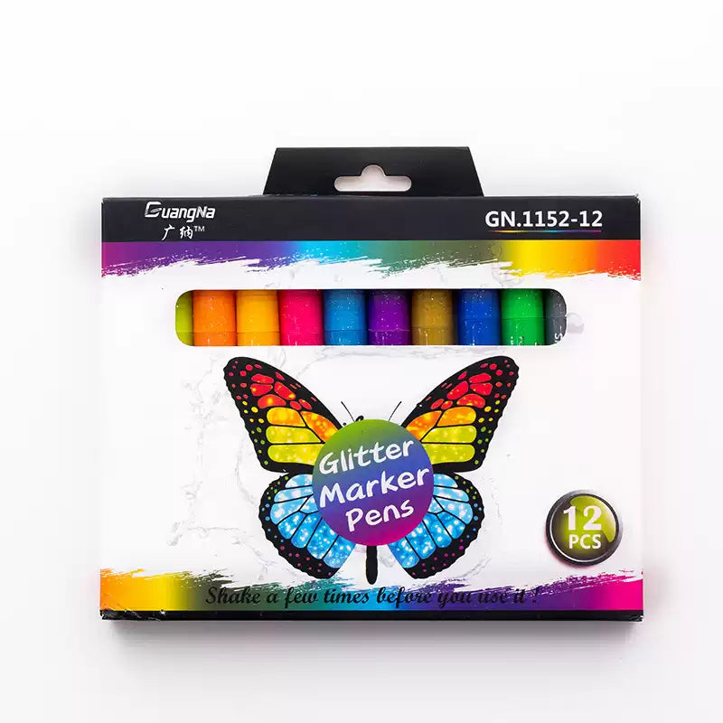 Guangna 1152 Glitter Metallic Markers 12-Pack