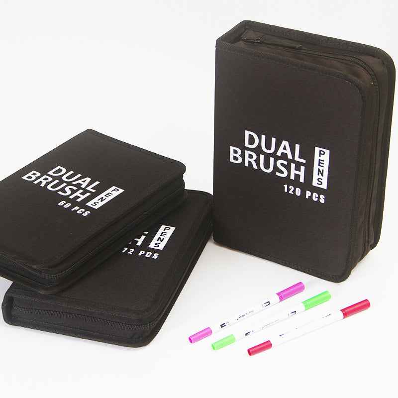 60/72/120 Colors Art Markers Dual Tip Brush Pen for with Case - TTpen
