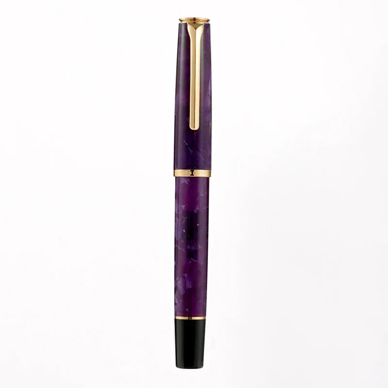 Hongdian N12 Piston Fountain Pen Fine Soft Nib Acrylic Design