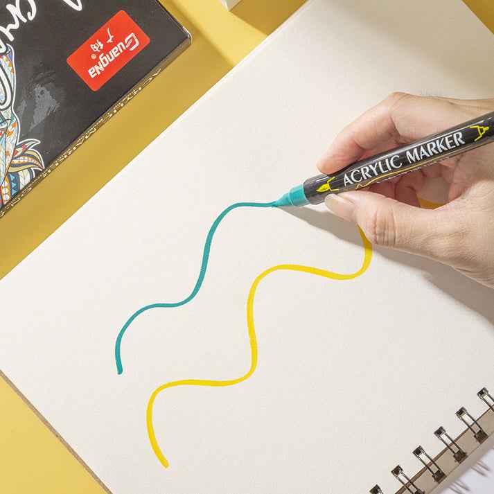 Guangna 84 Colors Dual Brush Tip Acrylic Paint Markers - TTpen