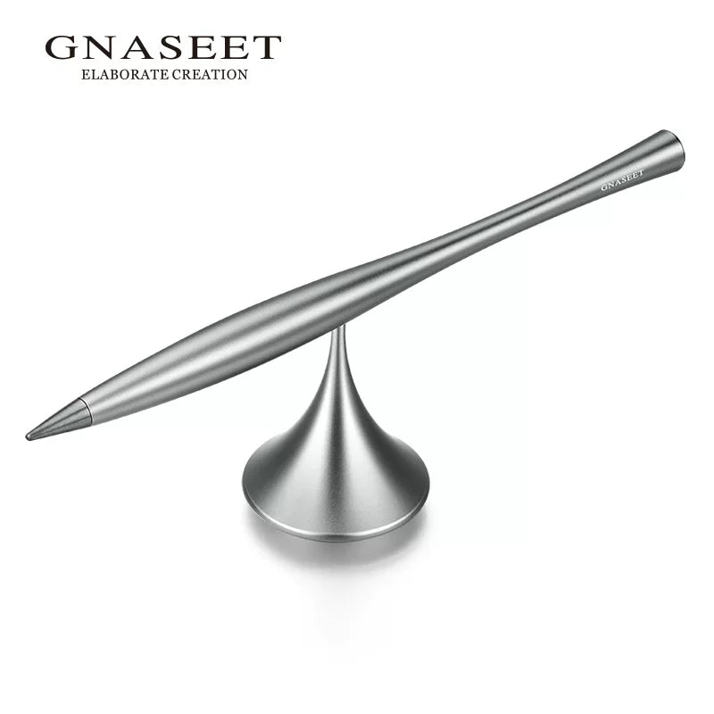 Gnaseet Inkless Pen Alloy Tip with Metal Pen Stand