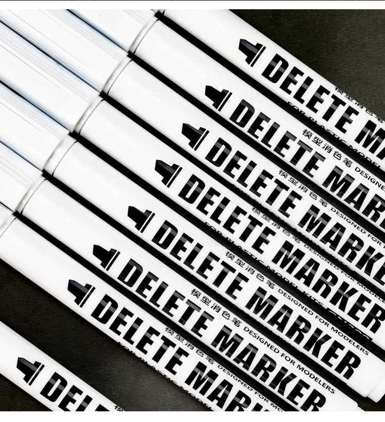3-Piece Delete Marker Color Wipe Pens – Remove Acrylic/Enamel/Chrome Paint