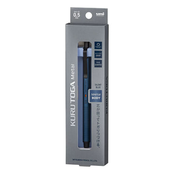Uni Kurutoga Metal M5-KH Mechanical Pencil | Auto-Rotating Lead | 0.5mm | Metal Barrel