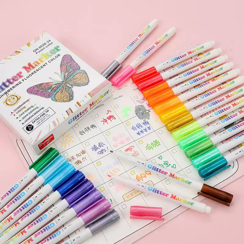 Guangna 6620 Glitter Markers Set