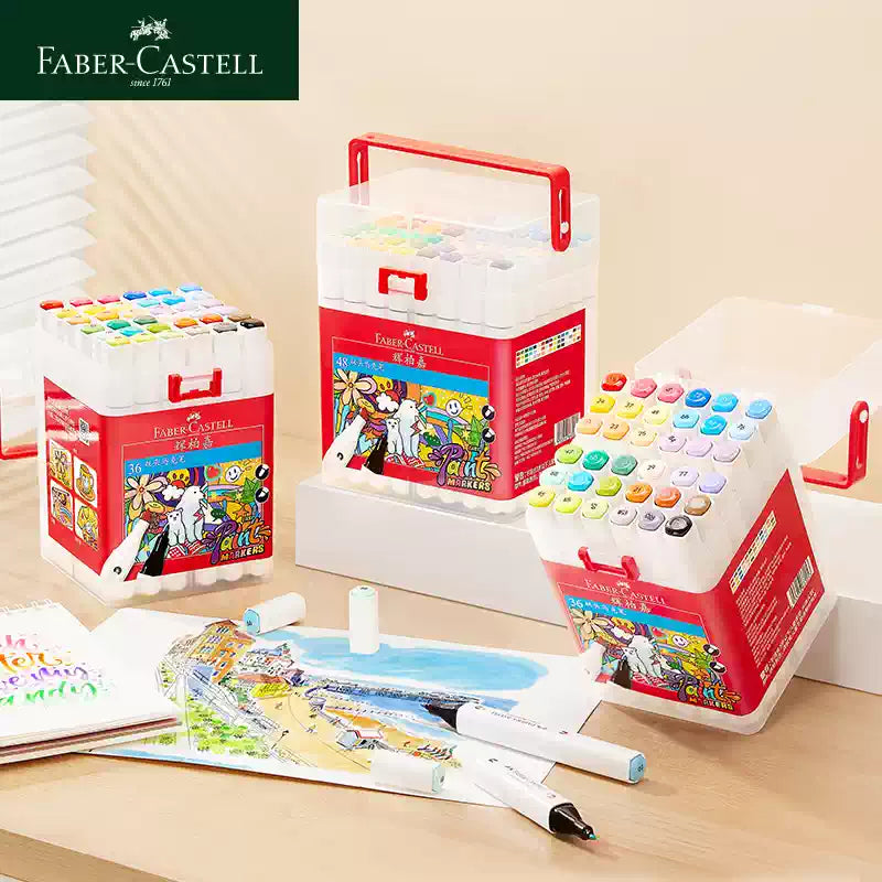 Faber-Castell Dual Tip Oil Markers Set