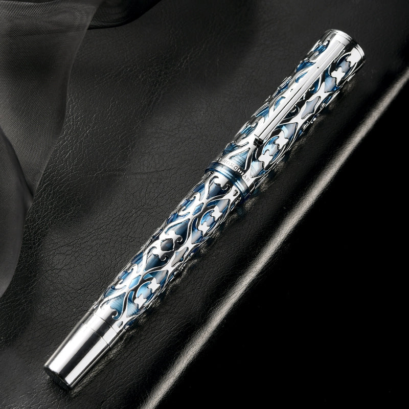 Hongdian D1 Piston Fountain Pen Hollow Skeleton Resin Pen