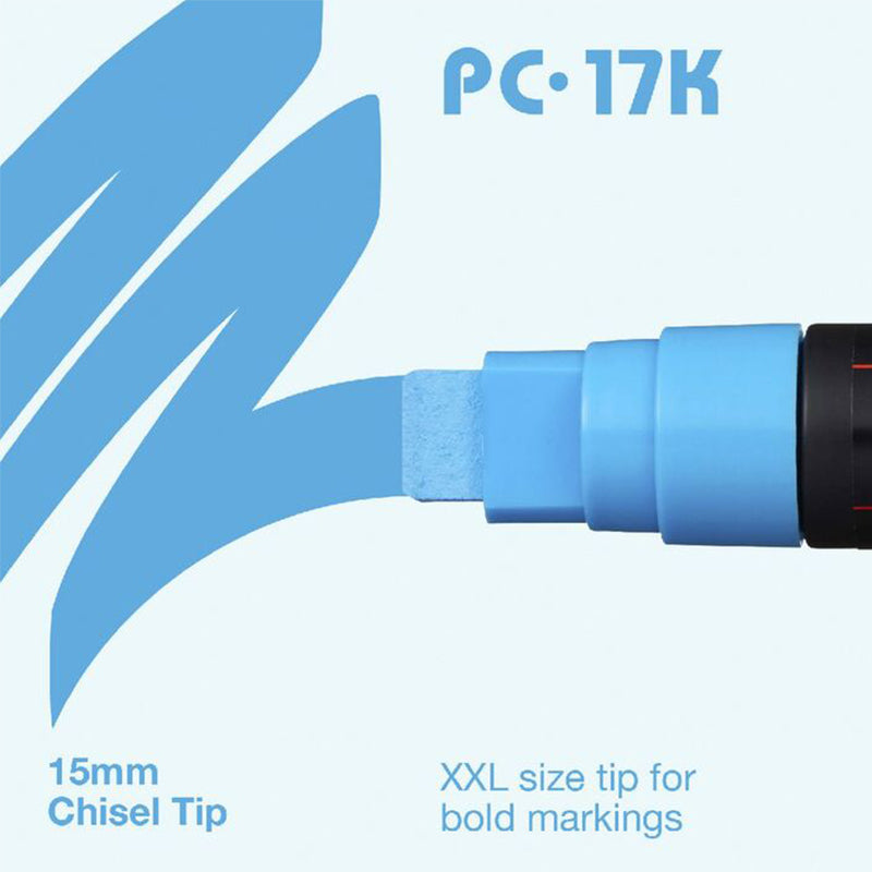 UNI POSCA PC-17K Paint Markers,15mm Extra Broad Tip,Single