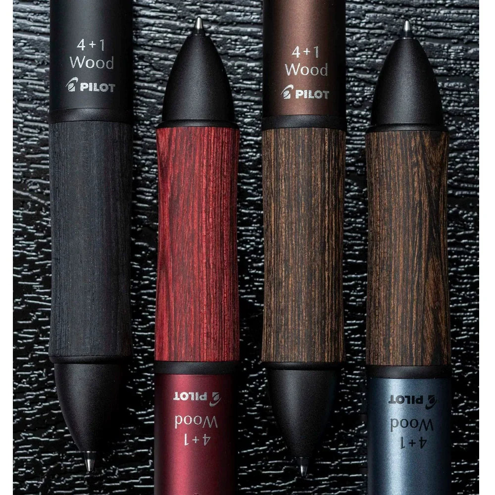 Pilot 4+1 Wood Ballpoint Pen & Mechanical Pencil