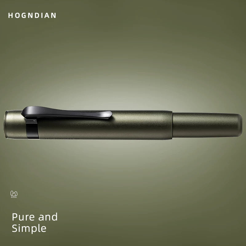 HONGDIAN M2 Aluminum Pocket Fountain Pen | Compact EDC 105mm
