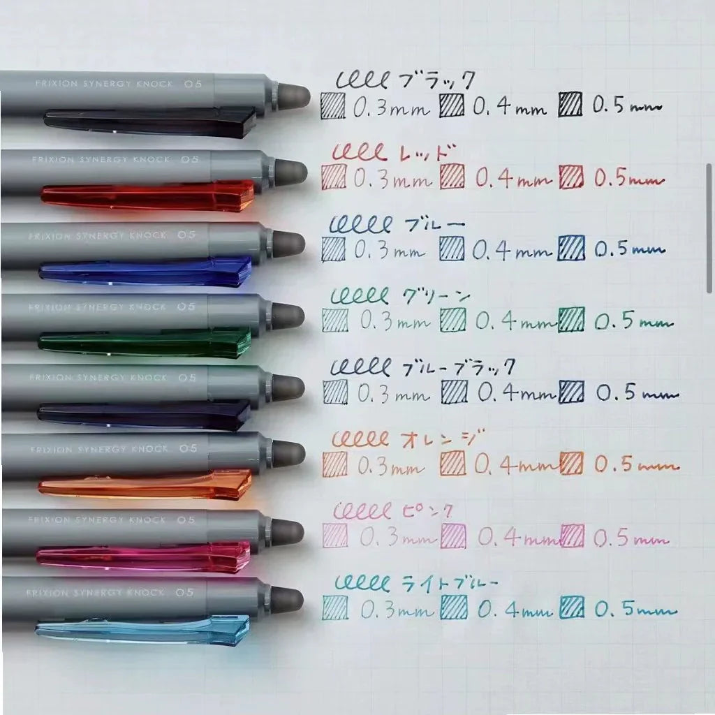 Pilot Frixion Synergy Knock 8 Color Ballpoint Pen Set