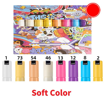 Uni Posca PC-8K Soft Markers 8-Pack