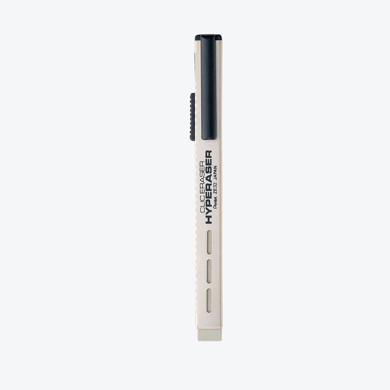 Pentel Clic Eraser Metal Shell for Pencil/Gel/Ballpoint Pen