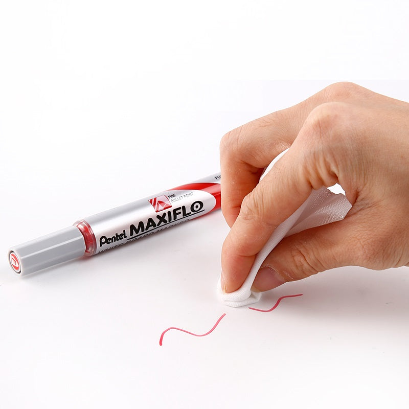 Pentel Maxiflo Whiteboard Marker Pen 4.0MM Bullet Tip MWL5S 4 Pack