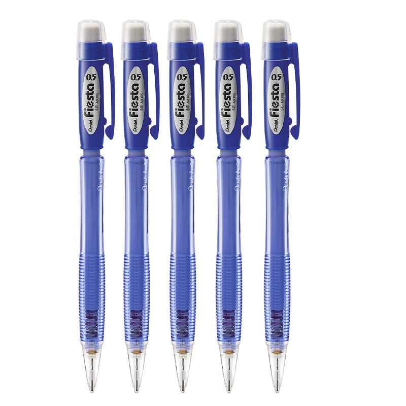 Pentel Fiesta Mechanical Pencil AX105 0.5mm 5 Pack