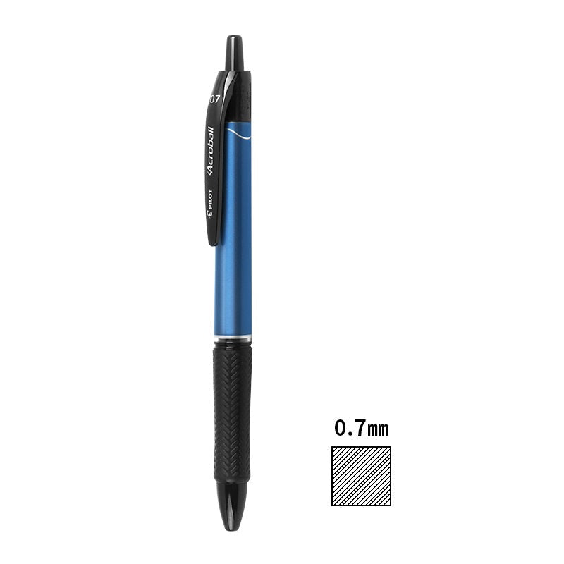 2pcs Pilot Acroball T Series Black Ballpoint Pen 0.3mm/0.5mm/0.7mm