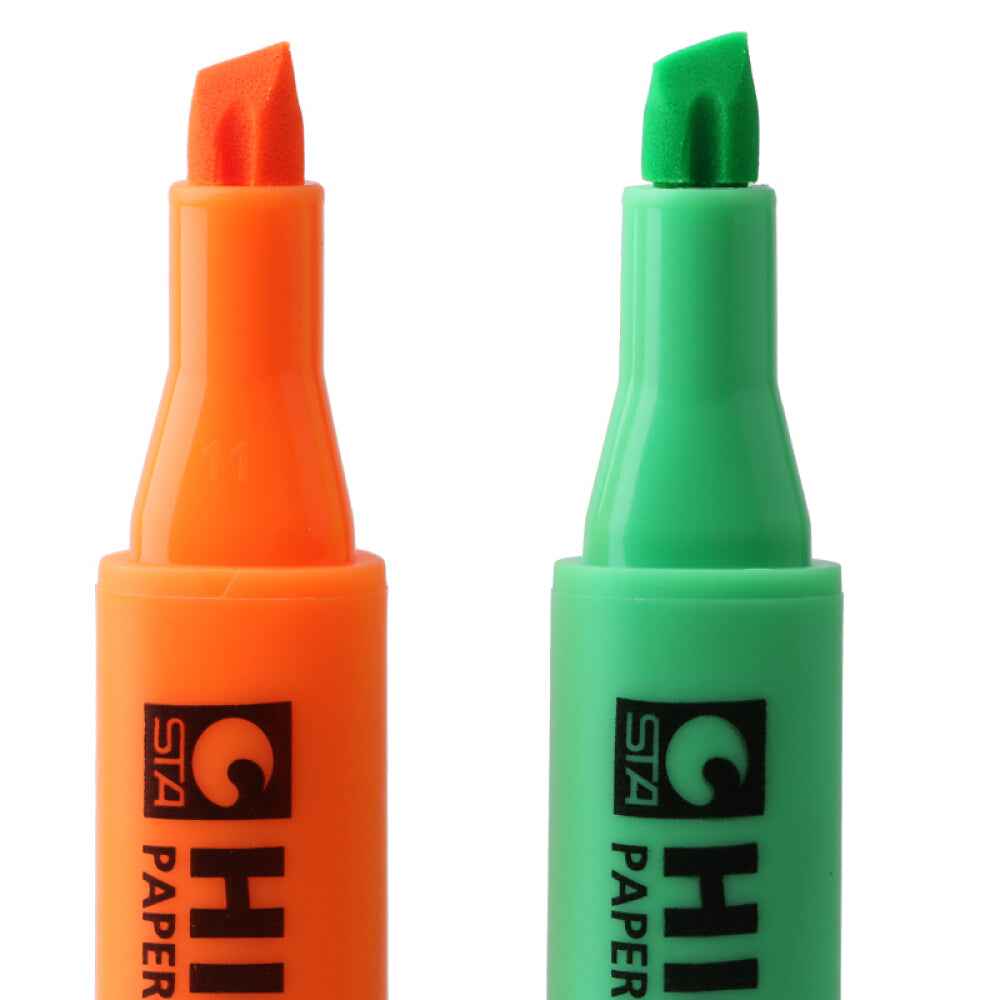 STA 3240 Fluorescent Highlighter Chisel Tip 8 Colors - TTpen