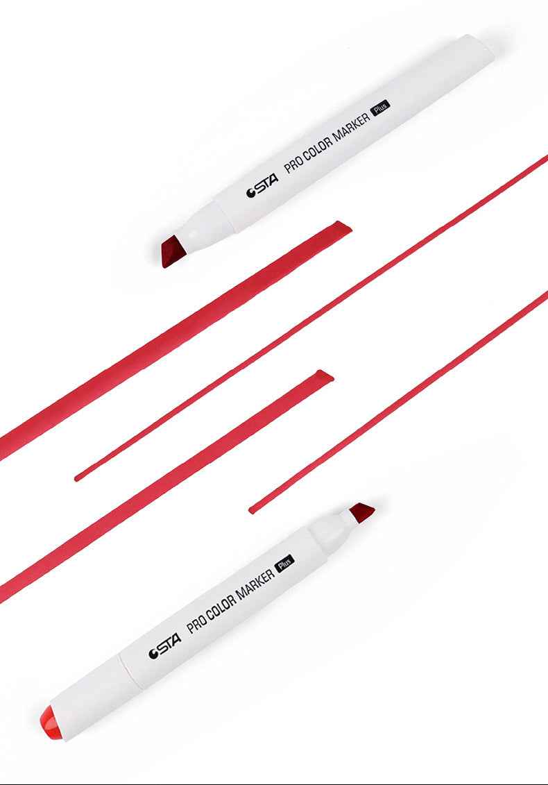 STA Pro Color Marker Plus 48 Gray Tone Alcohol Art Markers with Carrying Bag - TTpen