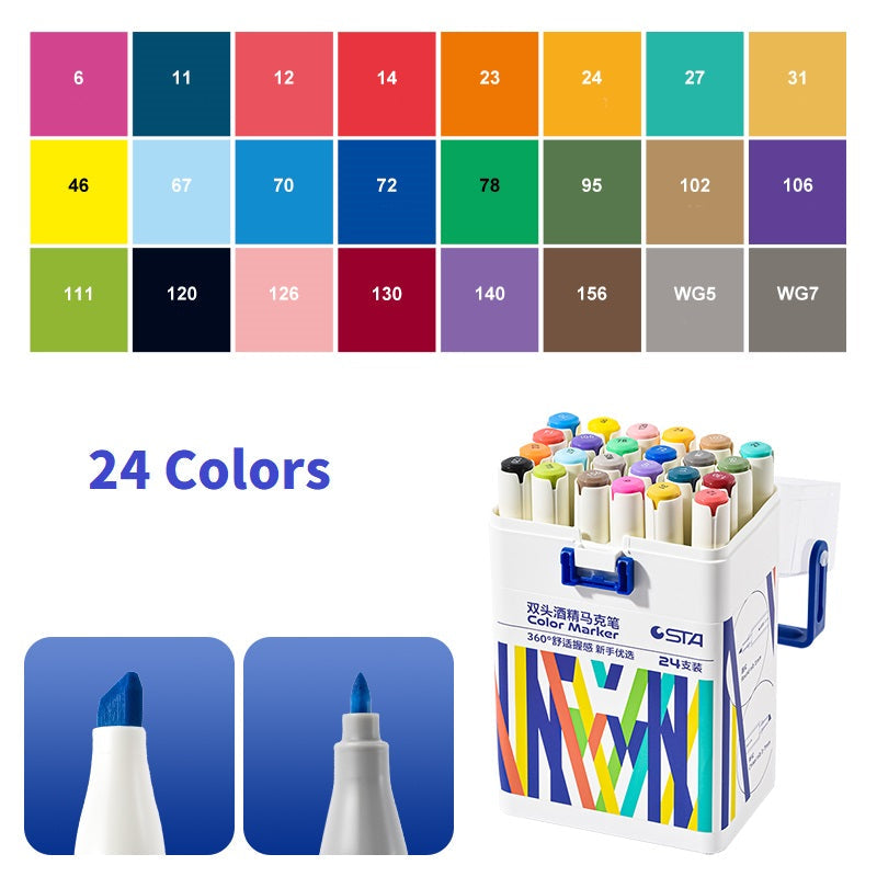 STA 9103 Dual Tip Alcohol Markers