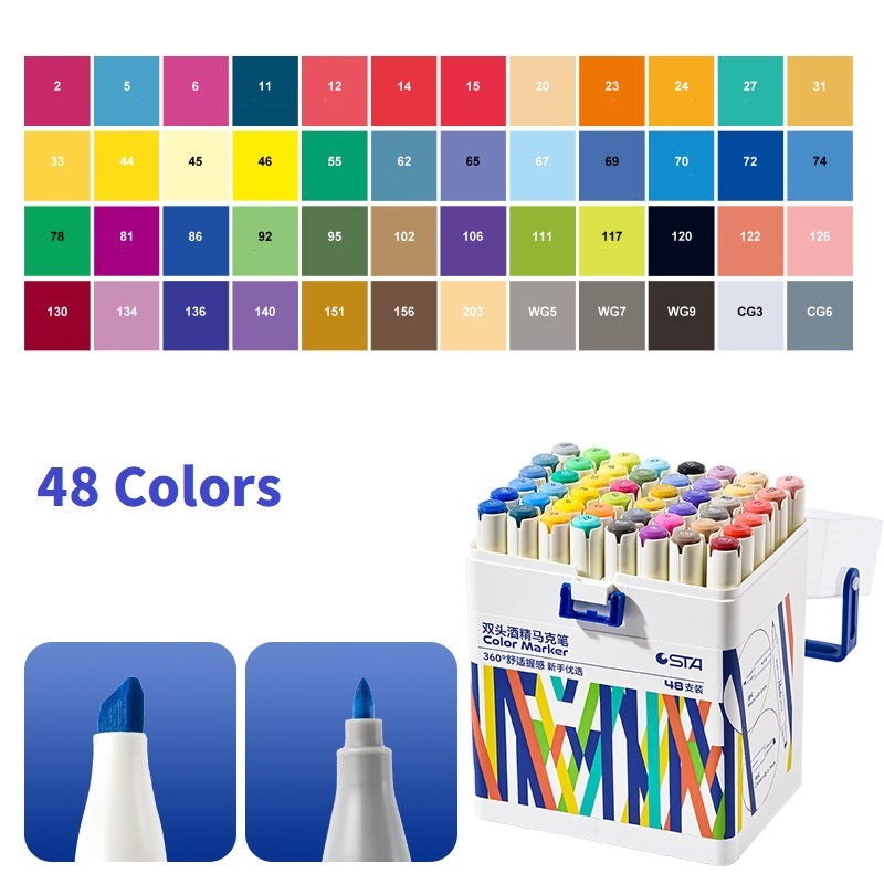 STA 9103 Dual Tip Alcohol Markers