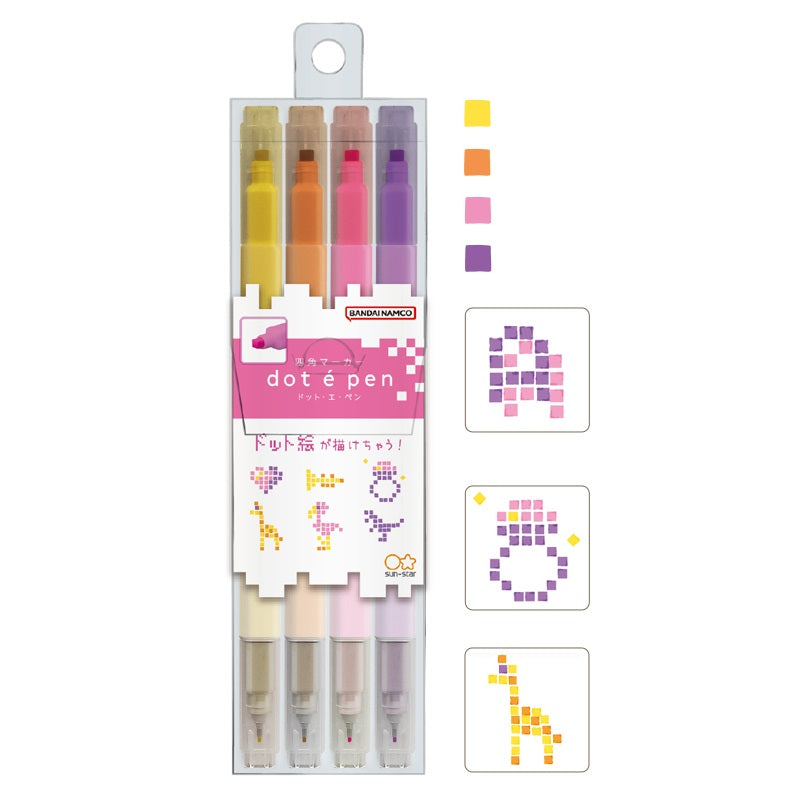 SUN-STAR Dot é Pen Square Dot and Fine- Point Marker Pen
