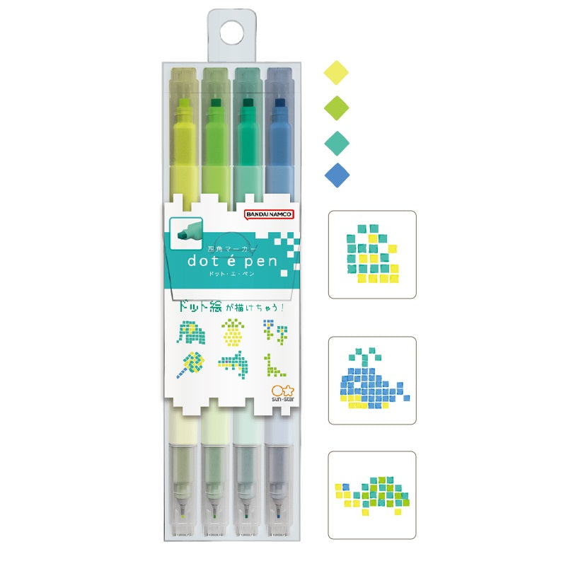 SUN-STAR Dot é Pen Square Dot and Fine- Point Marker Pen