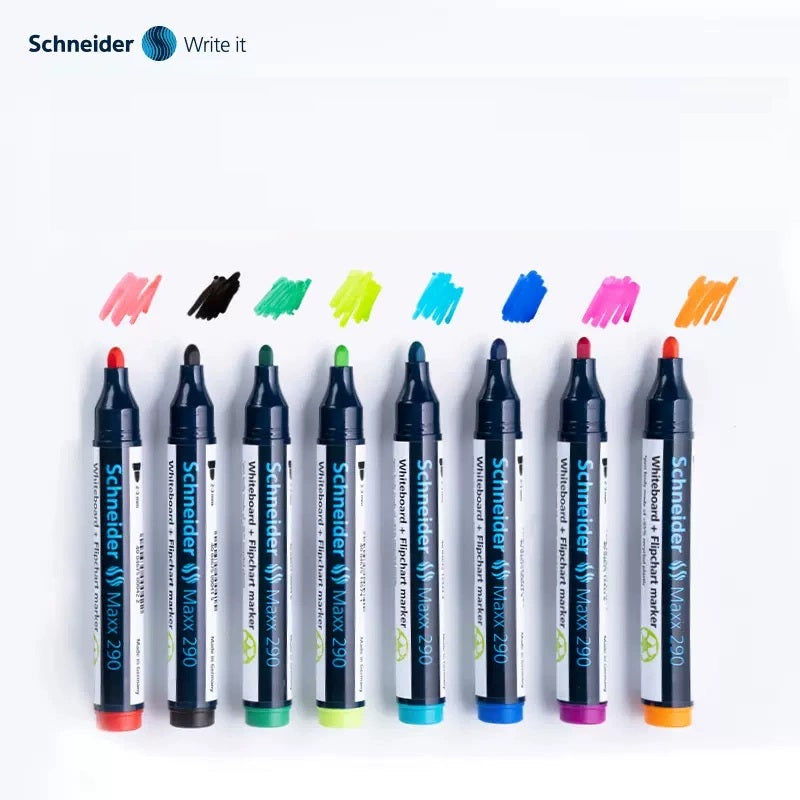 Schneider Maxx 290 Whiteboard Flipchart Marker,2-3 mm,8 Color Pack