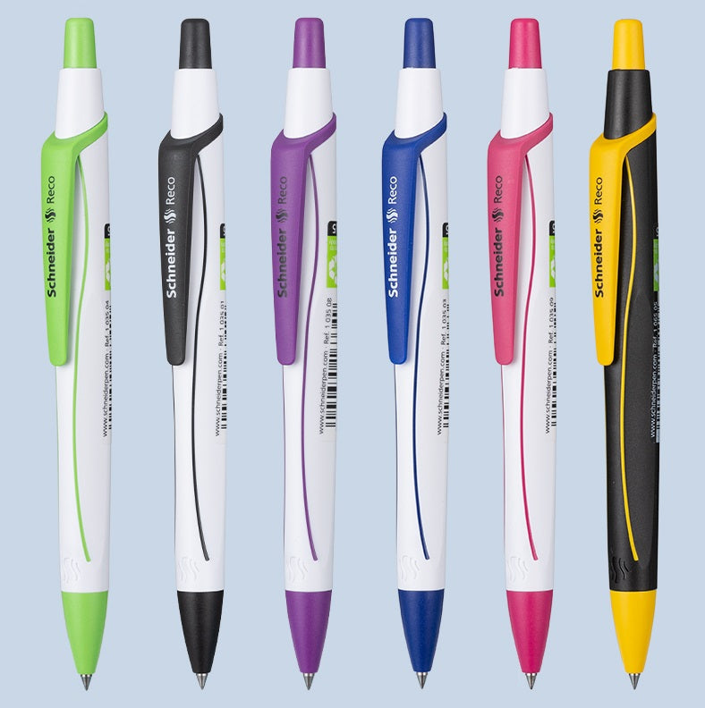 Schneider Reco Recycled Pen 6-Pack