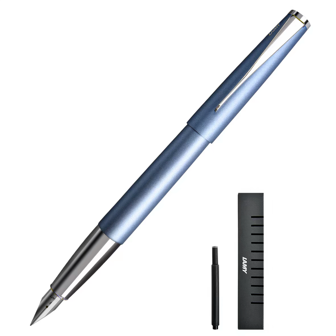 LAMY Studio Fountain Pen Aquamarine Blue Special Edition with gift box and sleeve